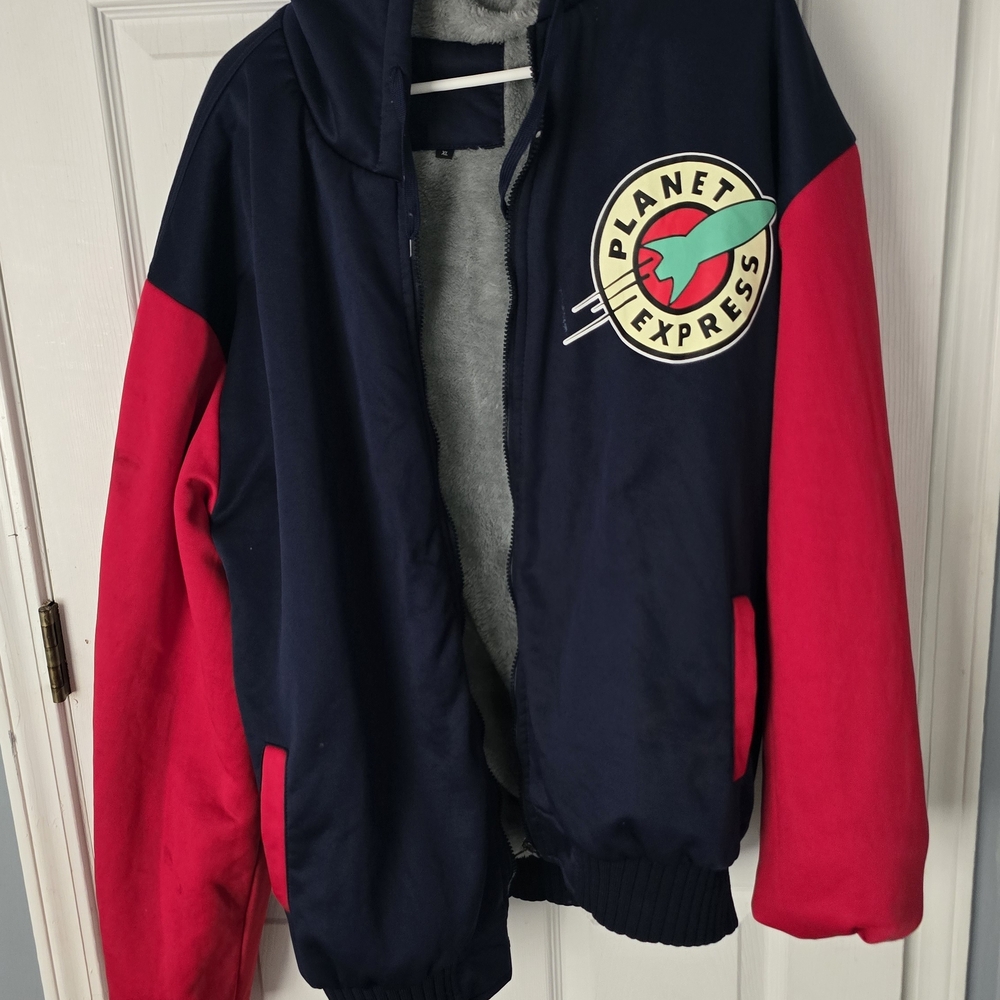 Amazon Navy and Red Bomber Jacket